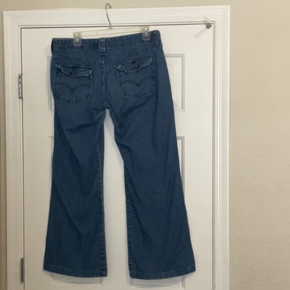 Levi's Blue Flare Wide Leg Jeans, women’s, hi rise size 10 - Picture 8 of 11